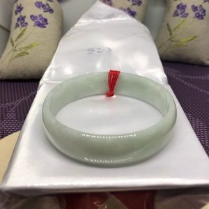 52.3mm Icy white jade bangle for kids